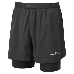 Ronhill Mens Tech 5" Twin Shorts / Black